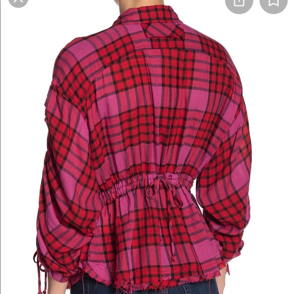 Free People Pacific Dawn Plaid Shirt - Picture 3 of 6
